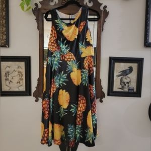Pineapple Hawaiian Shirt Dress